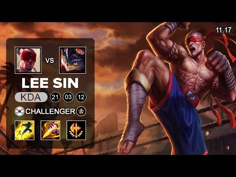 Lee Sin Jungle vs Rumble - KR Challenger - Season 11 Patch 11.17