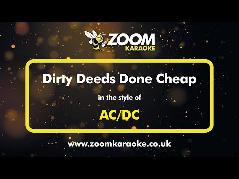 AC/DC - Dirty Deeds Done Cheap - Karaoke Version from Zoom Karaoke