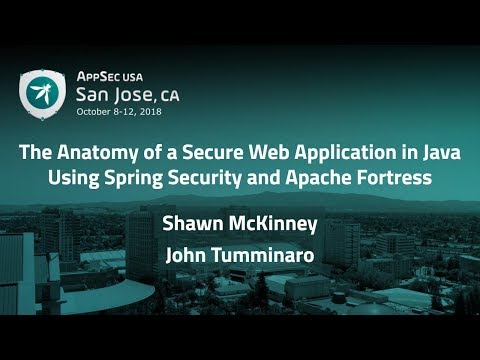Image thumbnail for talk The Anatomy of a Secure Web Application in Java Using Spring Security and Apache Fortress