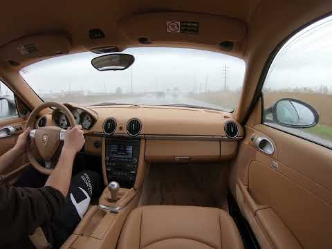 2009 PORSCHE CAYMAN S 987.2 6-SPEED MANUAL DRIVING VIDEO W/MIC MOUNTED OUTSIDE NEAR EXHAUST