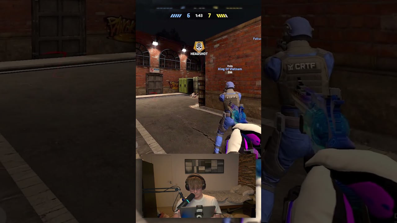 the importance of crosshair placement  #criticalops