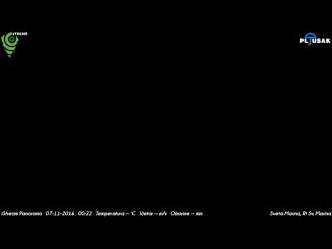 Sveta Marina, Rt Sv. Marina 06-11-2016 Night HD TimeLapse