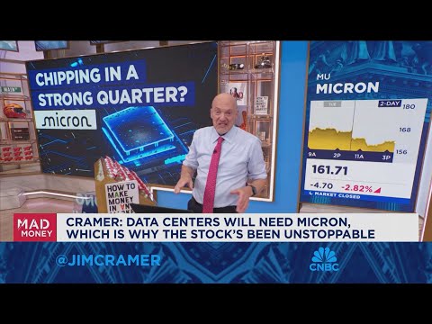 Micron is finally getting credit for the business it will see from the AI data center boom: Cramer