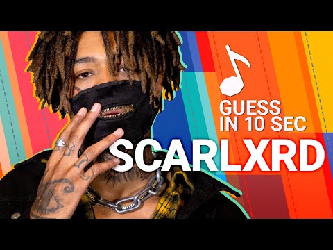 Guess in 10 Seconds | SCARLXRD Guesses Ghostemane, 6ix9ine, Notorious B.I.G and 17 More