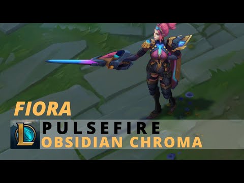Pulsefire Fiora Obsidian Chroma - League Of Legends