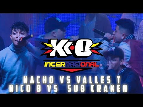 Valles T 🇨🇴 vs Nico B 🇺🇲 vs Sub craken 🇨🇴 vs Nacho🇨🇴 || Prueba de fuego || K.O Internacional
