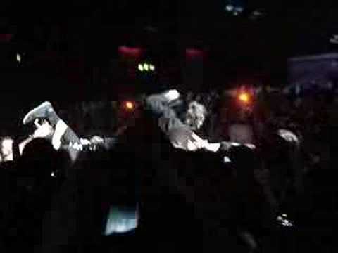 Alex Greenwald crowd surfing @ Mark Ronson concert in London