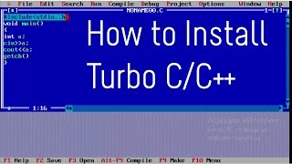 How to Install Turbo C/C++ in Windows 7/8/10
