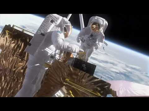 CGI Animation Of Astronauts In Space Slomo