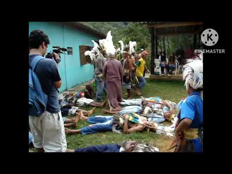 DANÇA DE CABOCLOS NA MATA DO SOSSEGO EM SIMONÉSIA EM 2007.