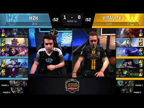 VIT vs H2K Highlights Game 2 EU LCS SUMMER 2017 Vitality vs H2K Gaming W3D3