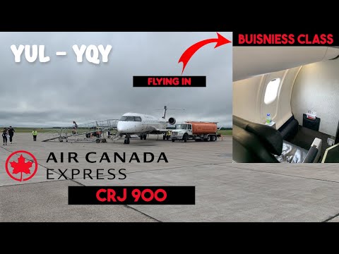 I flew Air Canada Express' CRJ 900 in Buiness Class (Montreal to Sydney, NS)
