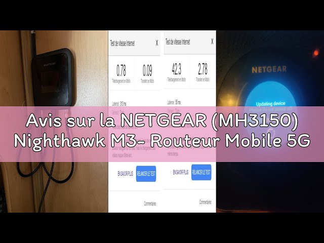 Vídeo relacionado con NETGEAR Nighthawk M3 | Router WiFi Portatil | Router 5G Sim Portatil | WiFi 6 | hasta 2,5 Gbps, Hotspot Desbloqueado, comparte múltiples Dispositivos, Ideal para hogar o Empresa (MH3150)