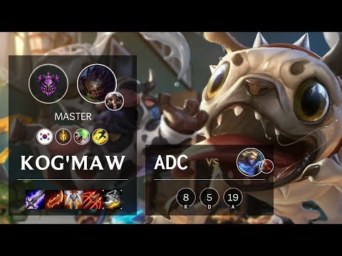 Kog'Maw ADC vs Ezreal - KR Master Patch 10.10