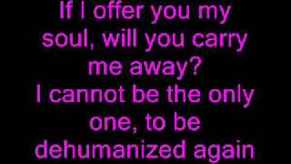 dehumanized disturbed (lyrics on screen)