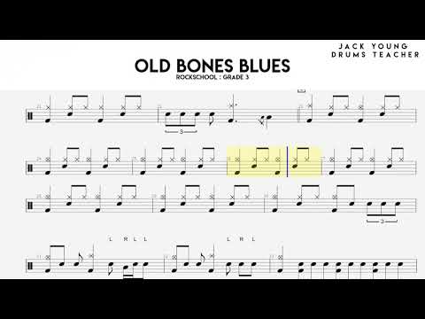 How To Play Old Bones Blues On Drums!