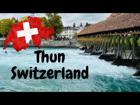 THUN / Beautiful City Of Switzerland /4K WALKING TOUR