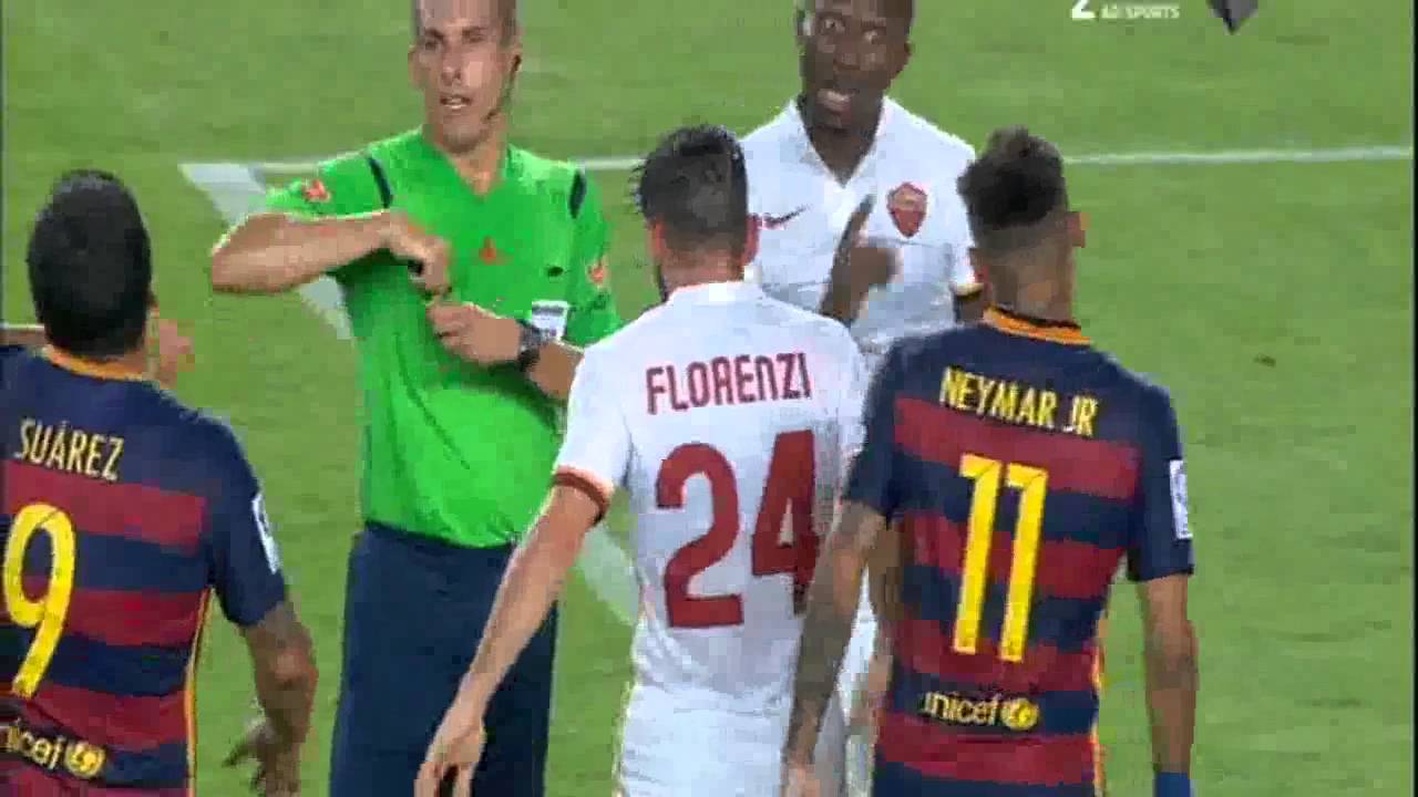 Leo Messi Vs Mapou Yanga-Mbiwa Fight! ● Barcelona - Roma ● Gamper Trophy 2015\2016 ● HD