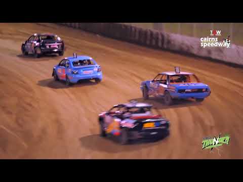June 24 at TWW Cairns Speedway - Modified Sedans heat 3 - Thunder in the Canefields