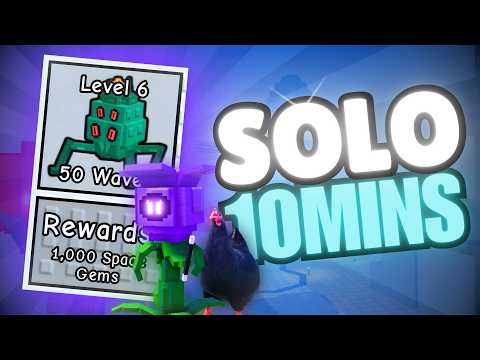 Beating Space Map Apocalypse SOLO | Garden Tower Defense 1.40