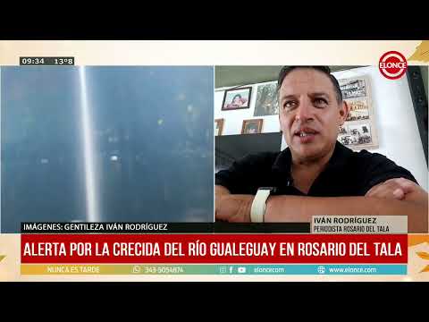 Alerta en Rosario del Tala por la crecida del río Gualeguay - Iván Rodríguez 23/04/26