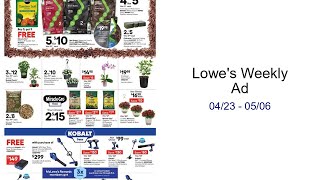 Lowe's Weekly Ad 04/23 - 05/06