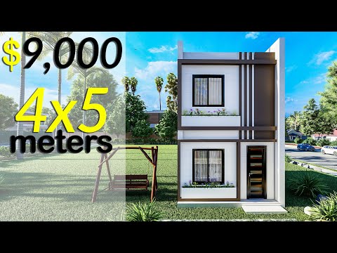 (4x5 Meters) Tiny House Design | 2 Bedrooms House tour
