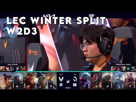 VIT vs RGE | LEC 2025 Winter Split Week 2 Day 3 | Team Vitality vs Rogue