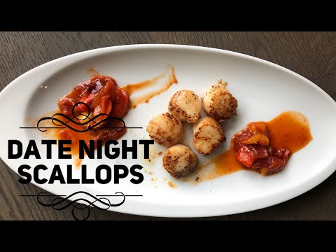 Perfect Seared Scallops ~ Heirloom Tomato Chutney Recipe ~ Date Night ~ Cheoff Geoff