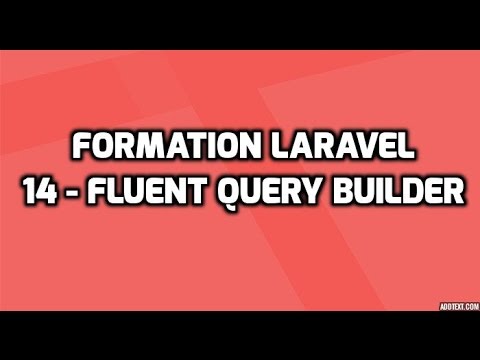 Formation Laravel 5 14 Fluent Query Builder