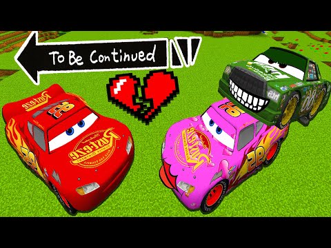 DON'T TRUST GIRLFRIEND MCQUEEN WITH CHICK HICKS Lightning McQUEEN in Minecraft - Gameplay Movie