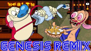 The Ren &amp; Stimpy Show | The Muddy Mudskipper Show Theme Song (Sega Genesis Remix)