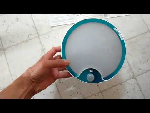 install and review motion sensor ceiling LED light
