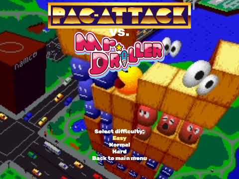 Pac-Attack vs. Mr. Driller (Windows, game walkthrough) - Level 1
