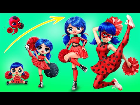 Miraculous Ladybug and Cat Noir Growing Up! LOL OMG DIYs