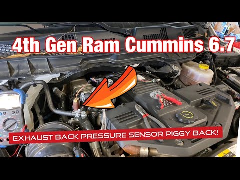 2014-2018 Ram 6.7 Cummins Exhaust Back Pressure sensor piggyback harness install