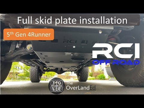 Full skid plate installation on 5th Gen 4Runner (2020 TRD Pro)