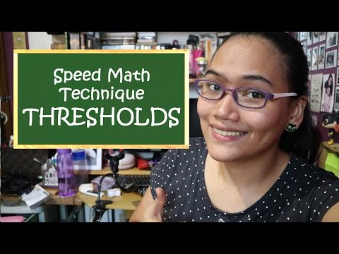 THRESHOLDS [CC] - Speed Math - Free Civil Service Review