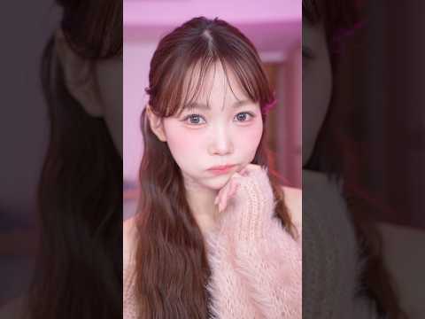 甘め🎀💗ピンクメイク【混ぜたらできるやつ】 #shotrs