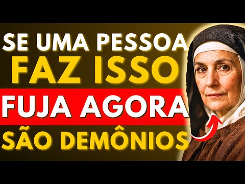 ⚠️SANTA TERESA AVISA: 4 SINAIS DE QUE VOCÊ ESTÁ DIANTE DE UM DEMÔNIO HUMANO — POUCOS SABEM DISSO!