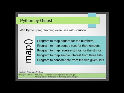 Q 61 To Q 65 Python Solved Python Practice Exercises Implementing Map Function