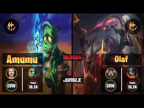 Jankos AMUMU (Jungle) [Conqueror] VS OLAF - Challenger EUW Patch 10.24