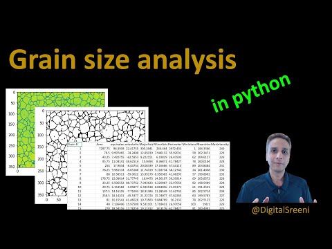 32 - Grain size analysis in Python using a microscope image