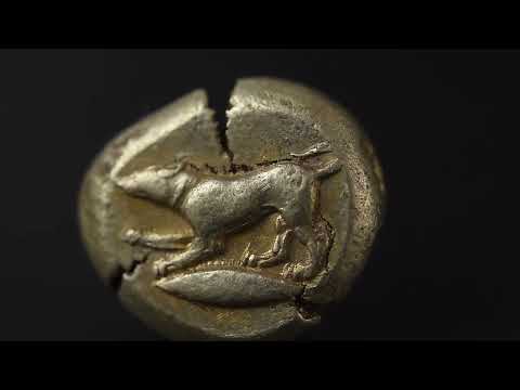 Moneta, Mysia, Stater, 500-450 BC, Kyzikos, Rare, BB+, Elettro