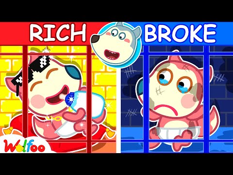 Rich vs Broke Baby - Wolfoo Makes DIY Jail for Baby Jenny - Kids Stories About Baby | Wolfoo Family