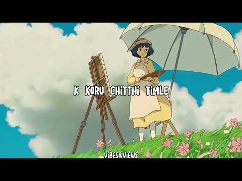 Nabola Masanga (Sped up) - @b3kcha | Nepali Song 🎶 | Lyrics Video