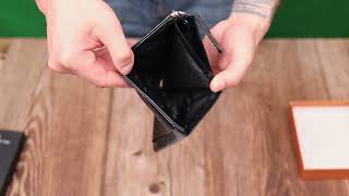 Практичний жіночий гаманець з натуральної шкіри Tony Bellucci 22060 чорний