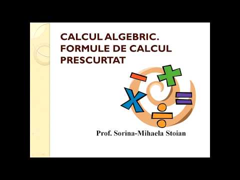 Matematica Gimnaziu   Calcul algebric  Formule de calcul prescurtat