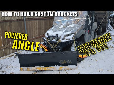 Make Random Plow fit any ATV UTV ...... Fabricating Custom Snow Plow Mounts    Yamaha Rhino SXS