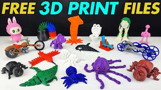 15 Free STL Files to 3D Print  | Best 3D Prints 2025